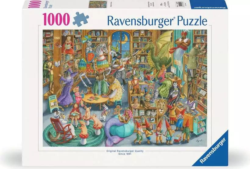 Éjfél a Könyvtárban Ravensburger 1000 darabos kirakó puzzle (RA-12000489) - puzzlegarden