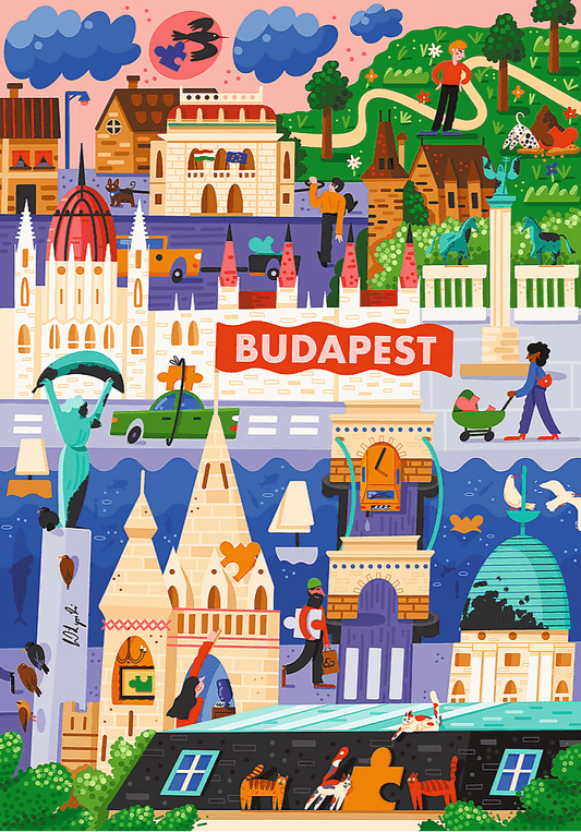 EJPC 2025 🥇 - Budapest, Magyarország Trefl 1000 darabos kirakó puzzle (TR - 12107) - puzzlegarden