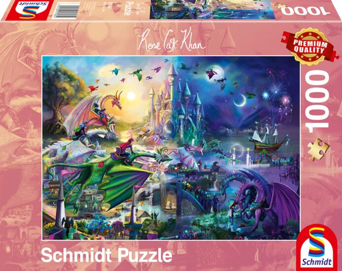 Éjszakai sárkányverseny Schmidt 1000 darabos kirakó puzzle (SCH-57585 4001504575854) - puzzlegarden