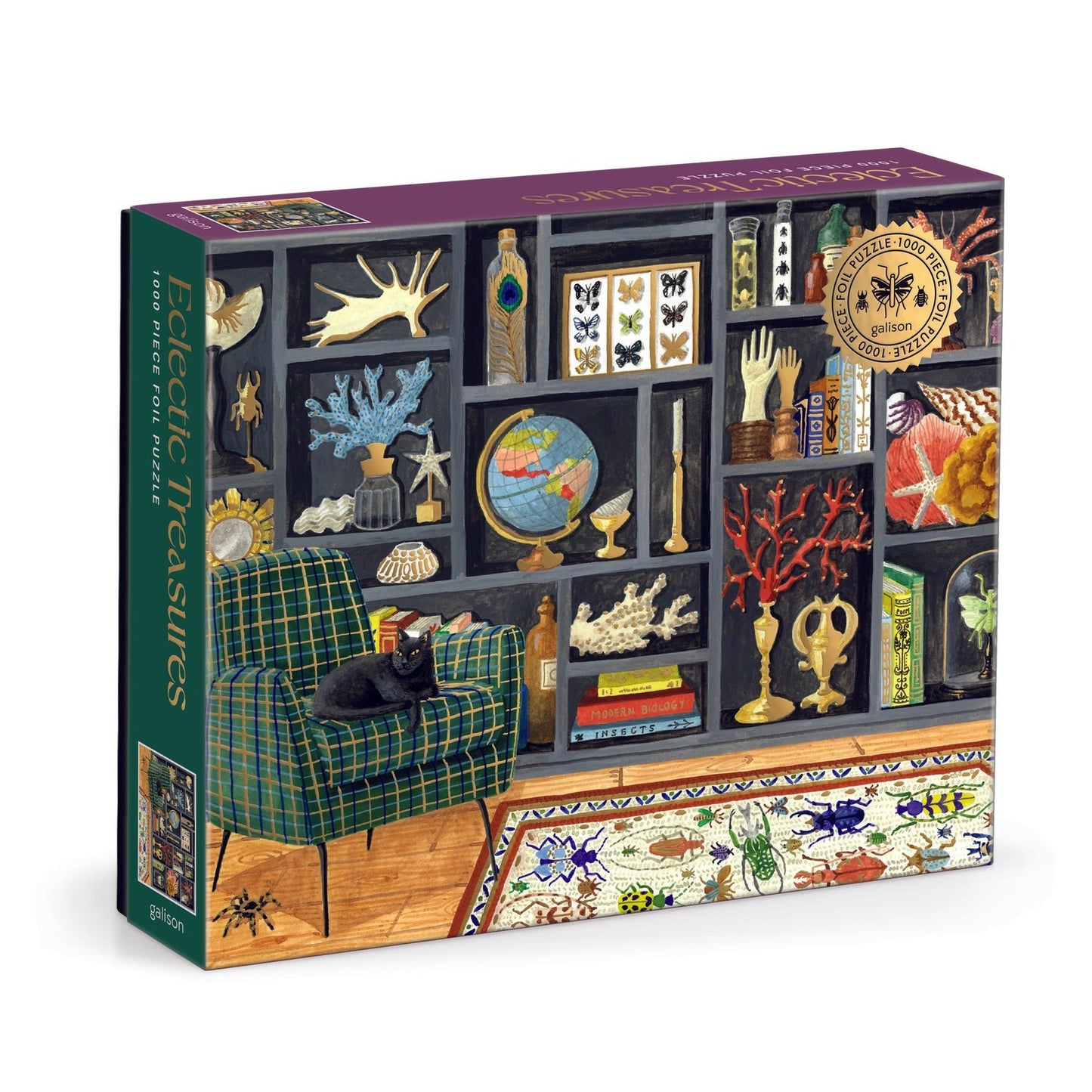 Eklektikus kincsek - aranyfóliás Galison 1000 darabos kirakó puzzle (GA-9780735386136) - puzzlegarden