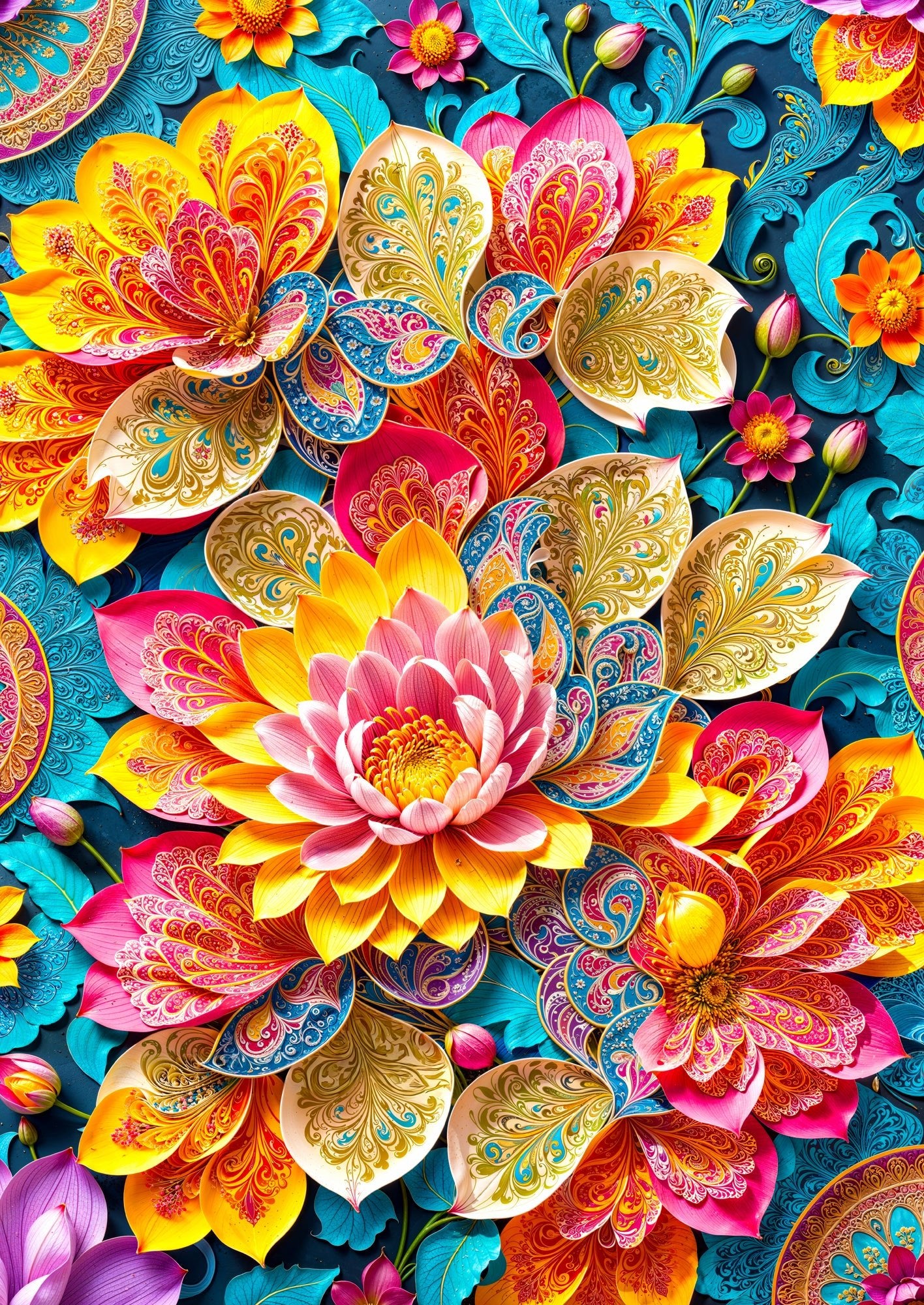Elegáns tavirózsák Enjoy 1000 darabos kirakó puzzle (EN - 2260) - puzzlegarden
