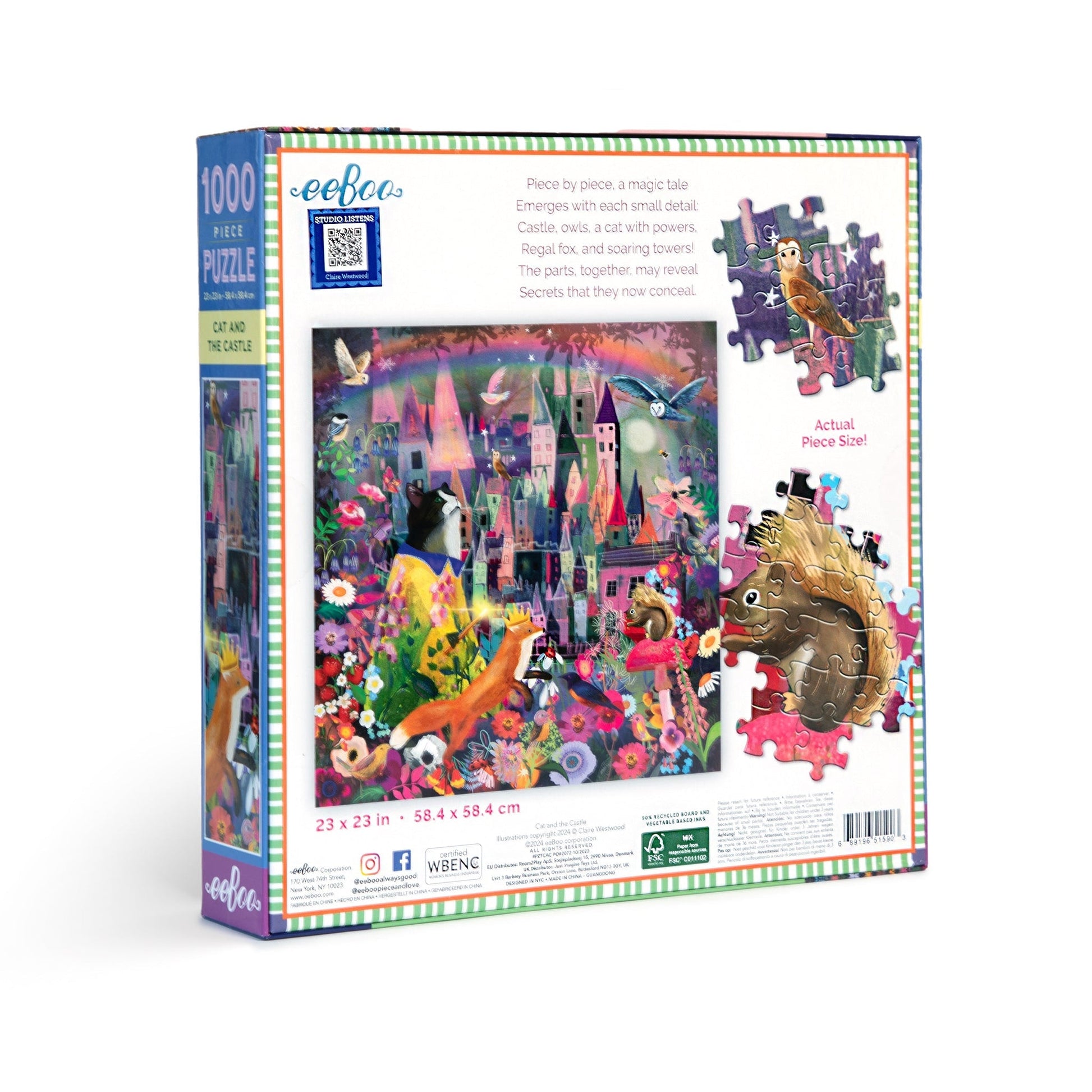 Elvarázsolt Kastély Eeboo 1000 darabos kirakó puzzle (EB-PZTCAC 689196515903) - puzzlegarden