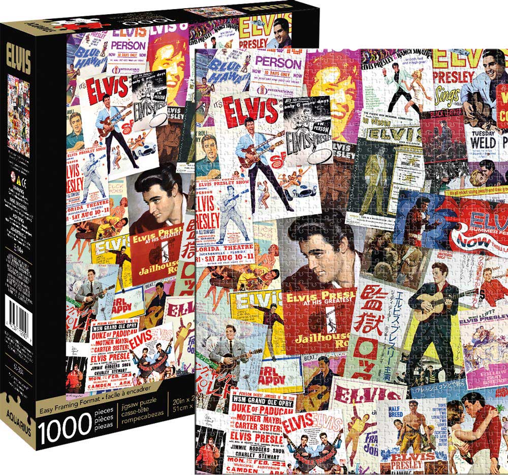 Elvis Presley Kollázs Aquarius 1000 darabos kirakó puzzle (AQ-65334 840391129009) - puzzlegarden