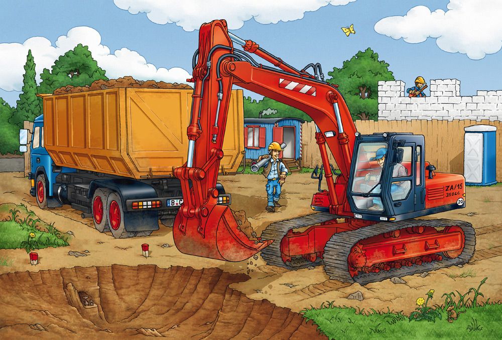 Építkezés előtt – 3x24 Schmidt Spiele 3x24 darabos kirakó puzzle (SCH-56200) - puzzlegarden