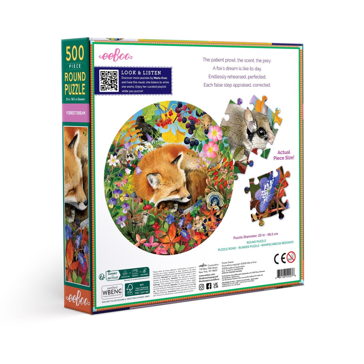 Erdei álom Eeboo 500 darabos kirakó puzzle (EB-EPZF276) - puzzlegarden