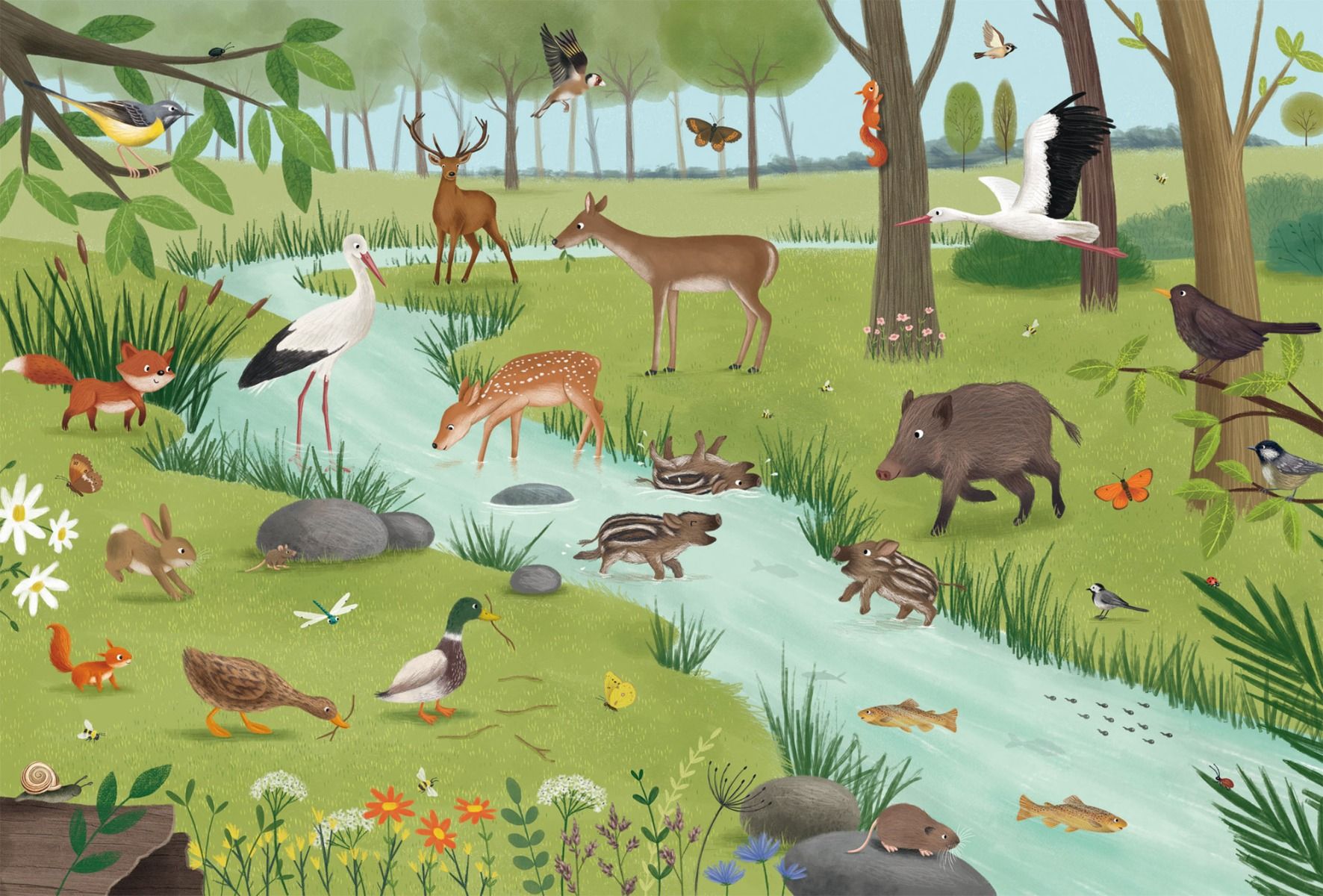 Erdei és mezei állatok – 3x24 Schmidt Spiele 3x24 darabos kirakó puzzle (SCH-56581) - puzzlegarden