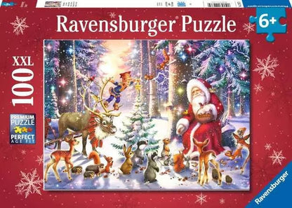 Erdei karácsony a Mikulással Ravensburger 100 darabos kirakó puzzle (RA-12937) - puzzlegarden
