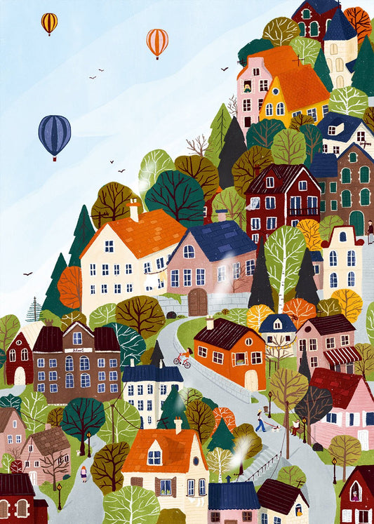 Erdei város Pieces & Peace 1000 darabos kirakó puzzle (PaP-00012) - puzzlegarden