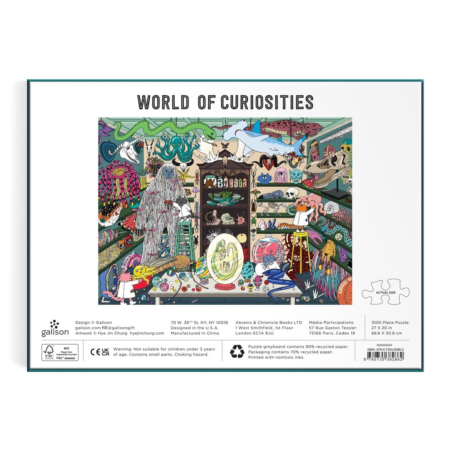 Érdekességek világa Galison 1000 darabos kirakó puzzle (GA-9780735382862) - puzzlegarden