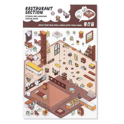 Étterem - matricajelenet Simno 1 darabos kirakó puzzle (SN-6941776312499) - puzzlegarden