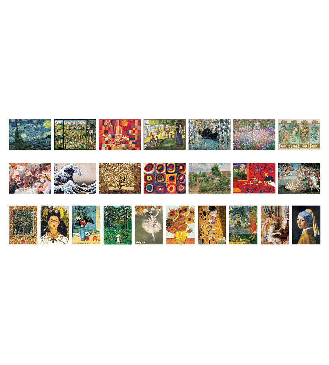 Festészeti remekművek – puzzle adventi naptár – a kirakó képe