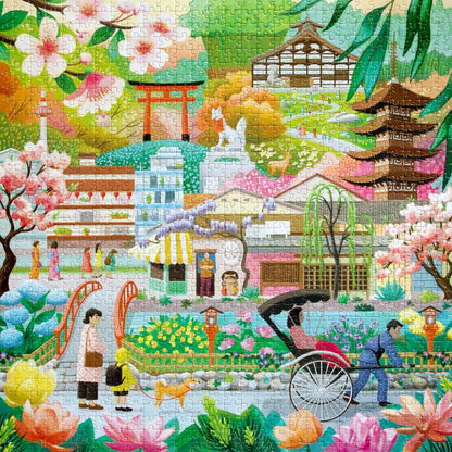 Évszakok Kiotóban Eeboo 1000 darabos kirakó puzzle (EB-PZT696) - puzzlegarden