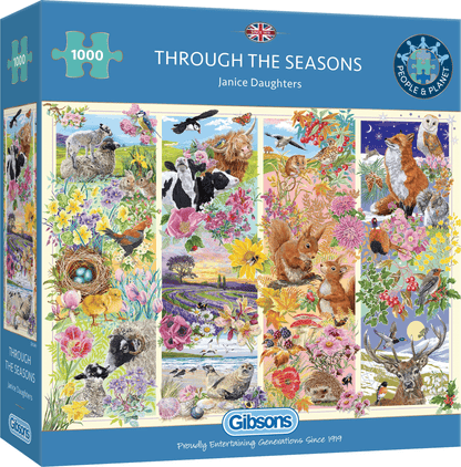 Évszakokban Gibsons 1000 darabos kirakó puzzle (G-G6349 5012269063493) - puzzlegarden