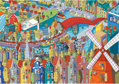 EYE - SPY – Amszterdam, Hollandia Trefl Prime 1000 darabos kirakó puzzle (TR-10710) - puzzlegarden