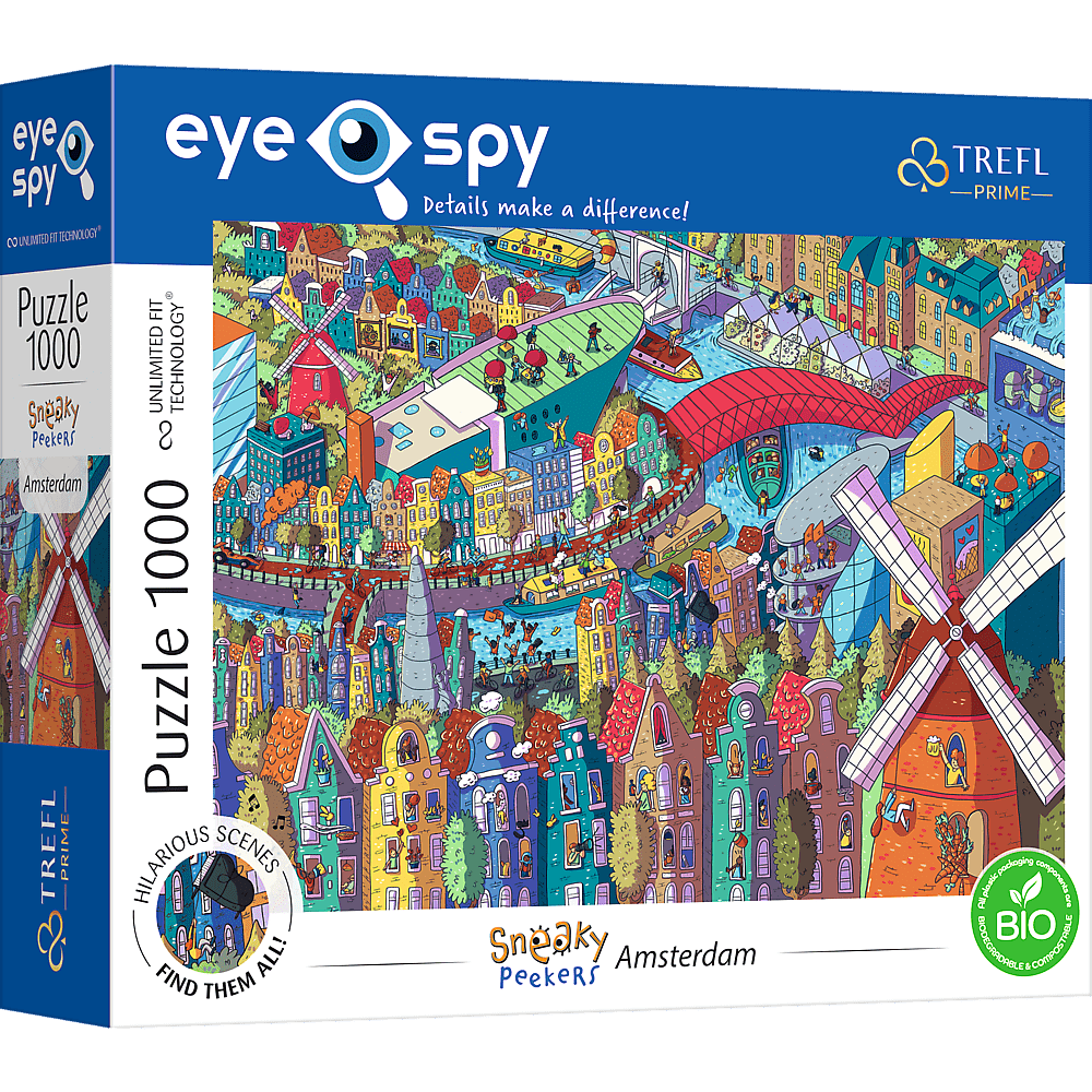 EYE - SPY – Amszterdam, Hollandia Trefl Prime 1000 darabos kirakó puzzle (TR-10710) - puzzlegarden
