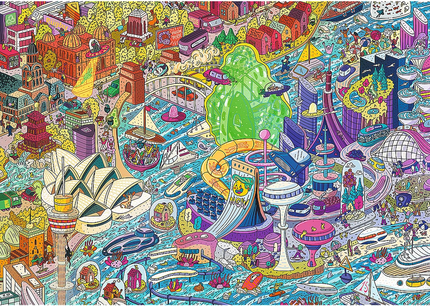 EYE - SPY – IDŐUTAZÁS: Sydney, Ausztrália Trefl Prime 1000 darabos kirakó puzzle (TR - 10751 5900511107517) - puzzlegarden