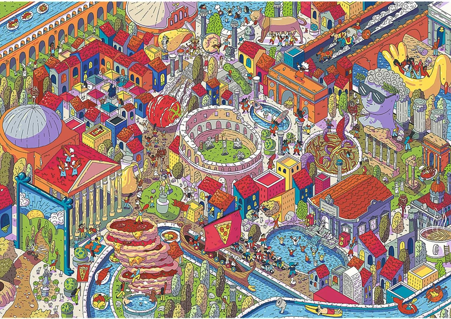 EYE - SPY – KÉPZELETBELI VÁROSOK: Róma, Olaszország Trefl Prime 1000 darabos kirakó puzzle (TR-10709) - puzzlegarden
