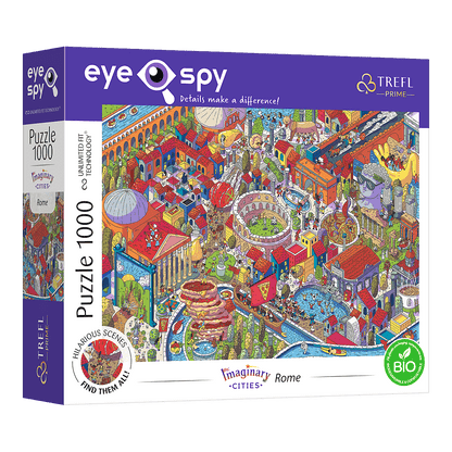 EYE-SPY – KÉPZELETBELI VÁROSOK: Róma, Olaszország Trefl 1000 darabos kirakó puzzle (TR-10709) - puzzlegarden
