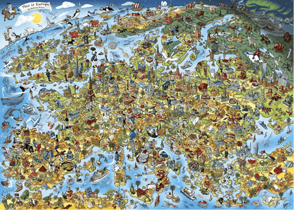 Ez Európa Gibsons 1000 darabos kirakó puzzle (G-G7113 5012269071139) - puzzlegarden