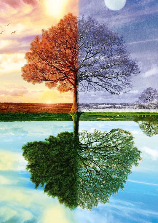 Fa az évszakokban Schmidt Spiele 500 darabos kirakó puzzle (SCH - 58223) - puzzlegarden