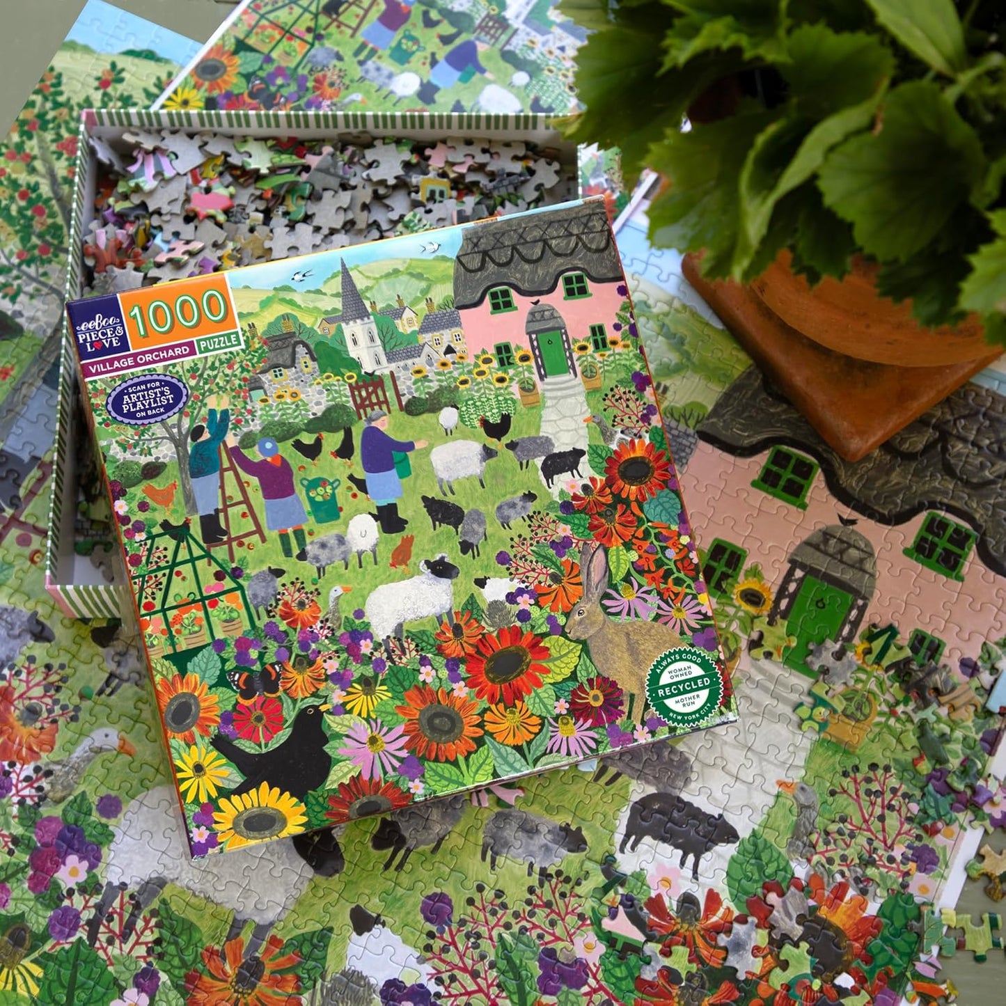 Falusi gyümölcsös Eeboo 1000 darabos kirakó puzzle (EB-PZT167) - puzzlegarden
