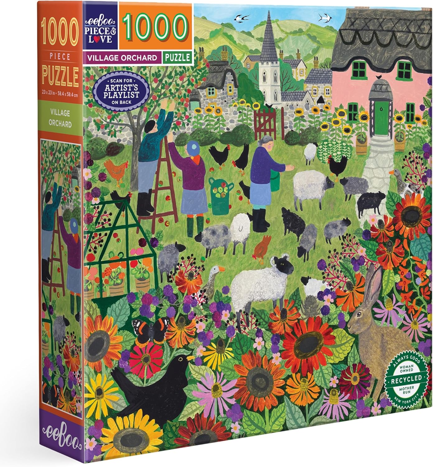 Falusi gyümölcsös Eeboo 1000 darabos kirakó puzzle (EB-PZT167) - puzzlegarden