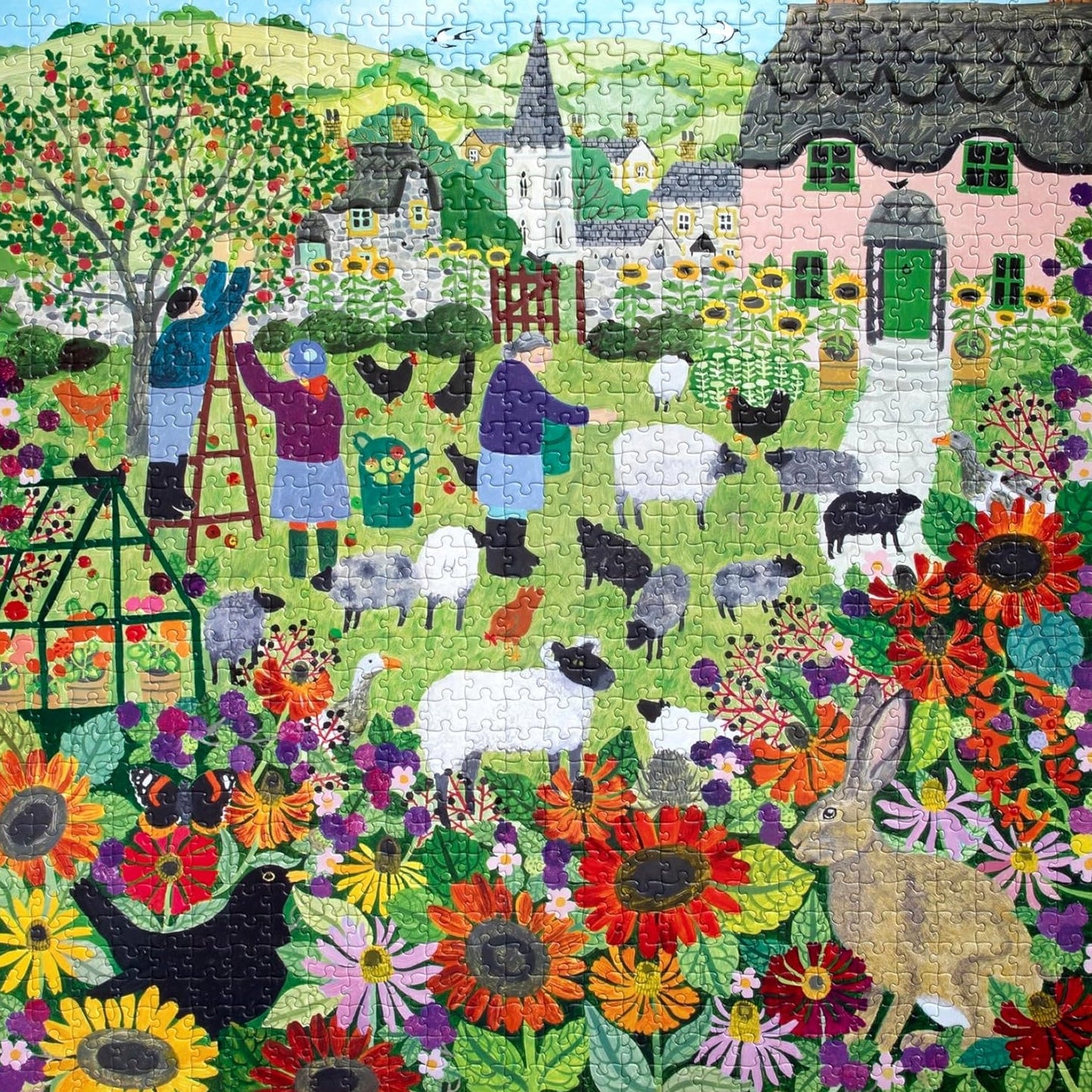 Falusi gyümölcsös Eeboo 1000 darabos kirakó puzzle (EB-PZT167) - puzzlegarden