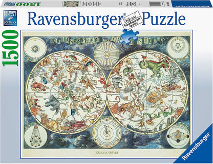 Fantasztikus Állatok Térképe Ravensburger 1500 darabos kirakó puzzle (RA-16003 4005556160037) - puzzlegarden