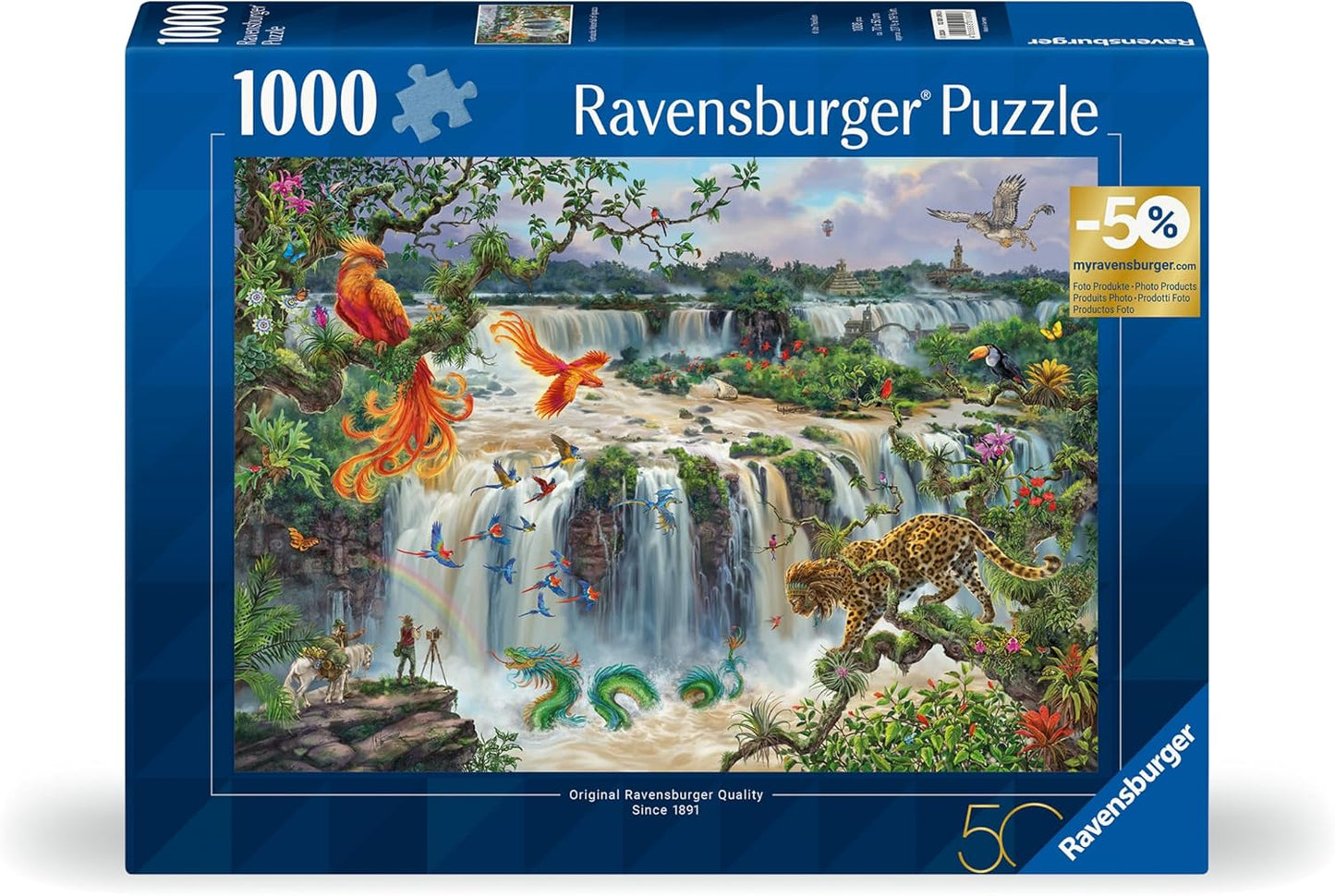 Fantasztikus Vízesés Iguazunál Ravensburger 1000 darabos kirakó puzzle (RA - 12001090 4005555010906) - puzzlegarden