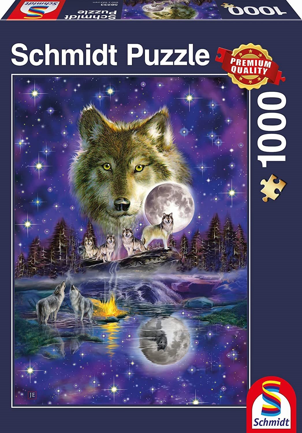 Farkas a Holdfényben Schmidt 1000 darabos kirakó puzzle (SCH-58233 4001504582333) - puzzlegarden