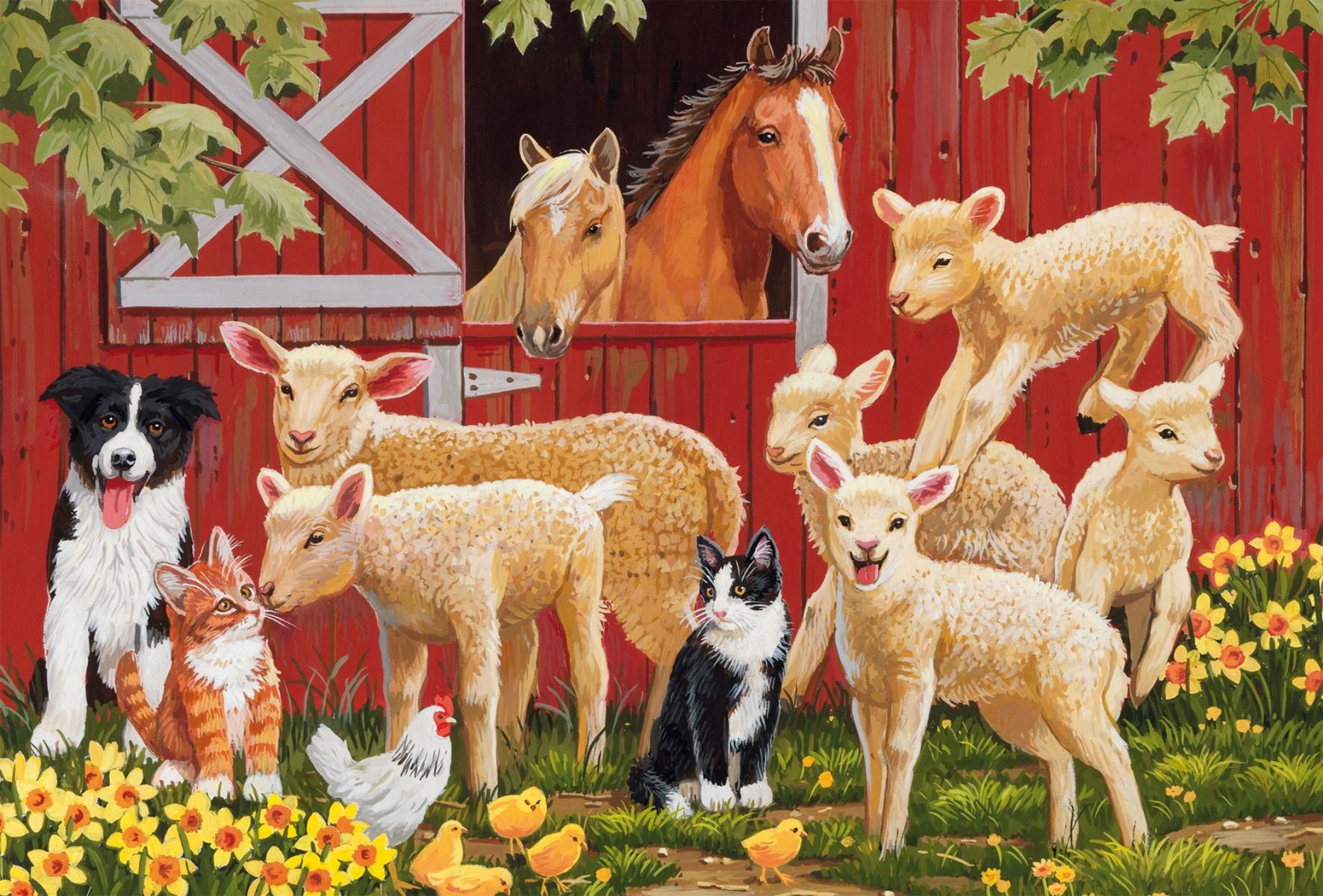 Farmállatok – 3x48 Schmidt Spiele 3x48 darabos kirakó puzzle (SCH-56579) - puzzlegarden