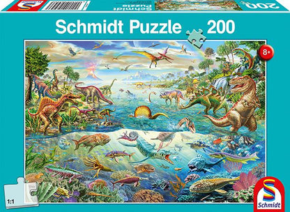 Fedezd fel a dinoszauruszokat Schmidt Spiele 200 darabos kirakó puzzle (SCH-56253) - puzzlegarden