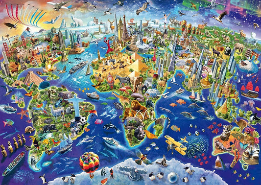 Fedezd fel a Világot! Schmidt Spiele 1000 darabos kirakó puzzle (SCH - 58288) - puzzlegarden