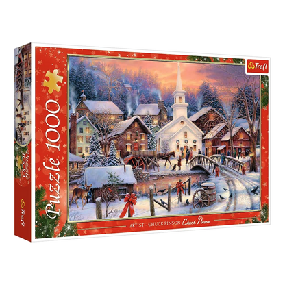Fehér Karácsony Trefl 1000 darabos kirakó puzzle (TR-10602) - puzzlegarden