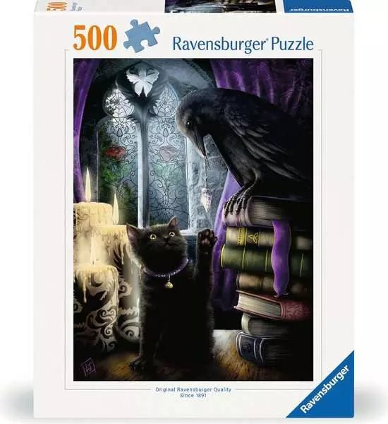 Fekete Macska Hollóval Ravensburger 500 darabos kirakó puzzle (RA-12000314) - puzzlegarden