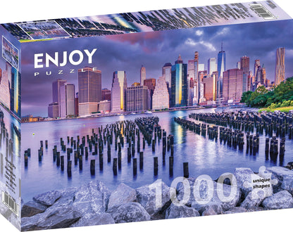 Felhős égbolt Manhattan felett, New York Enjoy 1000 darabos kirakó puzzle (EN - 1065 5949194010653) - puzzlegarden