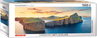 Feröer-szigetek – panoráma Eurographics 1000 darabos kirakó puzzle (EUR-6010-6127) - puzzlegarden