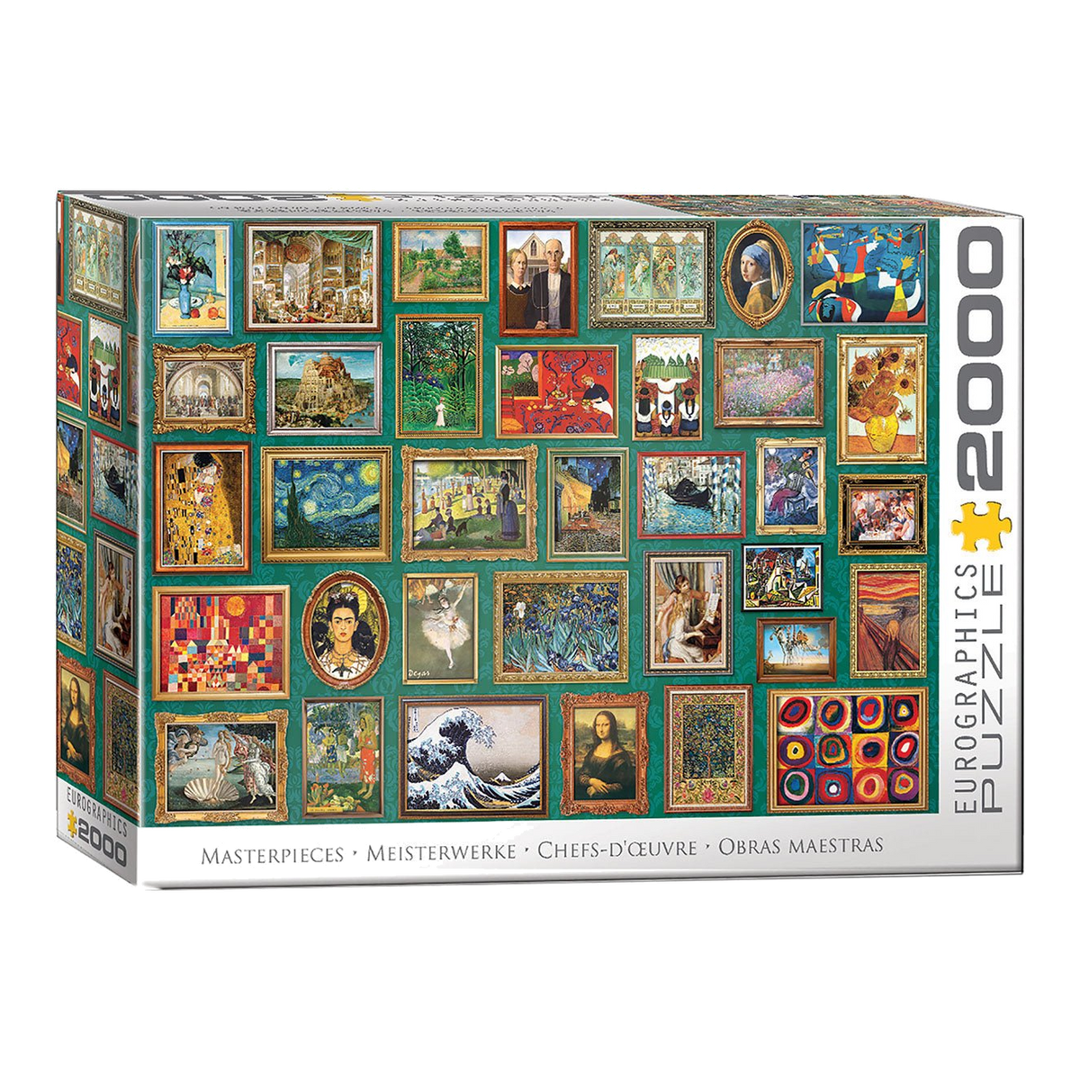 Festészeti remekművek Eurographics 2000 darabos kirakó puzzle (EUR-8220-6041) - puzzlegarden