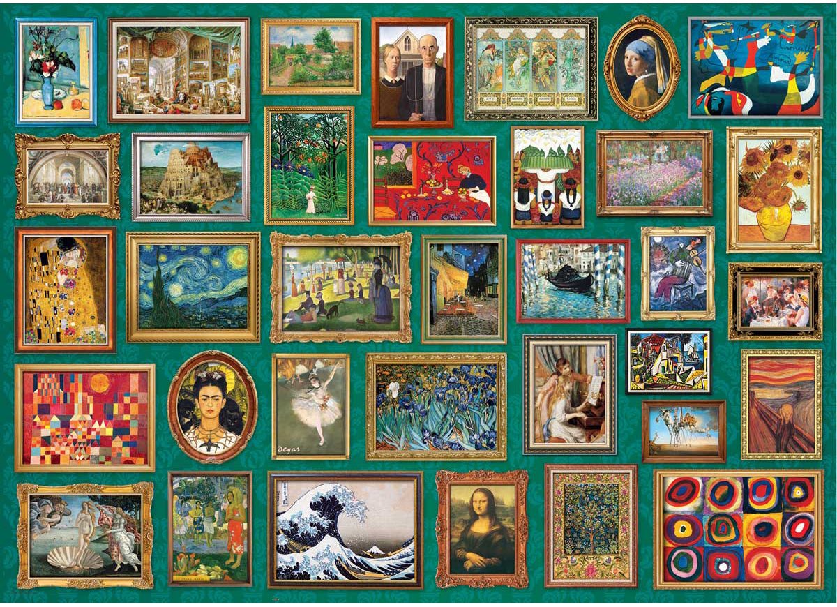 Festészeti remekművek Eurographics 2000 darabos kirakó puzzle (EUR-8220-6041) - puzzlegarden
