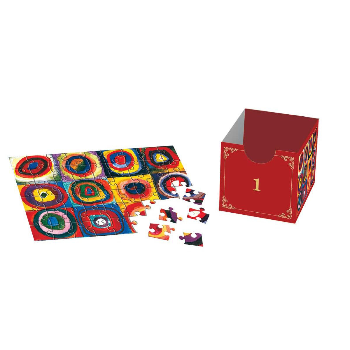 Festészeti remekművek – puzzle adventi naptár Eurographics 24x50 darabos kirakó puzzle (EUR-8924-6042) - puzzlegarden