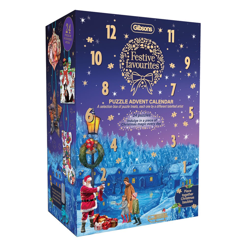 Festive Favourites - Advent Calendar Gibsons egyéb darabos kirakó puzzle (G - G9511 ) - puzzlegarden