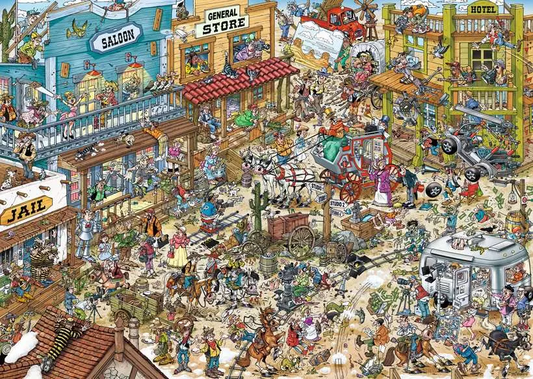 Filmforgatás 1. – Western Ravensburger 1000 darabos kirakó puzzle (RA-12001894) - puzzlegarden