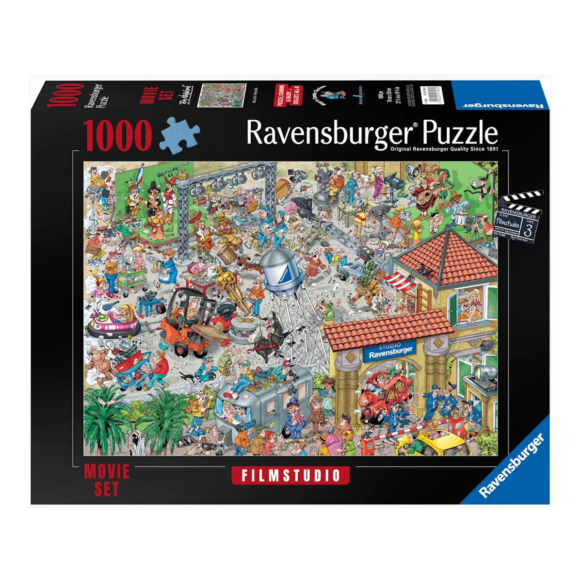 Filmforgatás 3. – Filmstúdió Ravensburger 1000 darabos kirakó puzzle (RA-12001896) - puzzlegarden