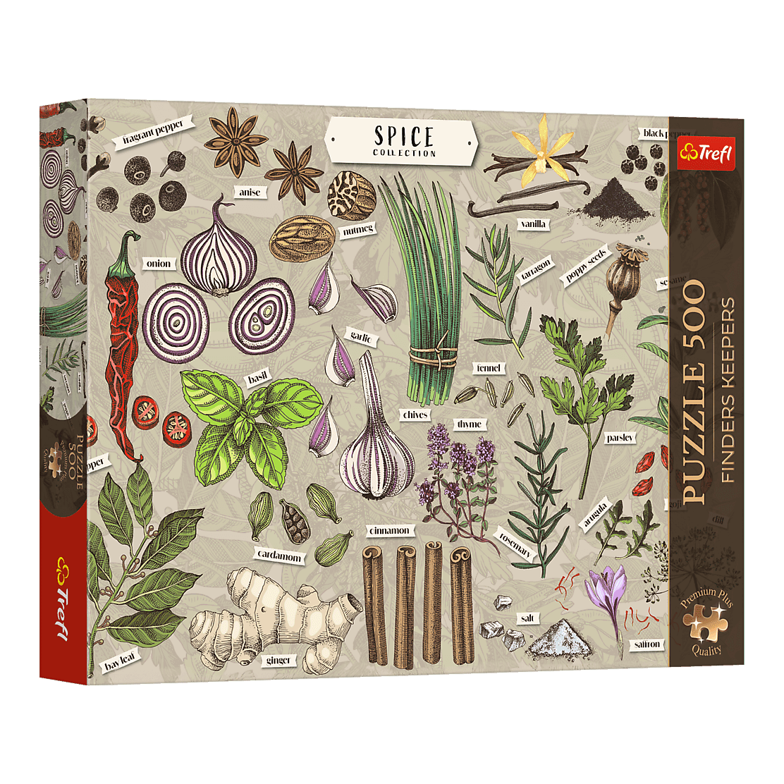 Finders Keepers – Fűszerek Trefl 500 darabos kirakó puzzle (TR-37610) - puzzlegarden