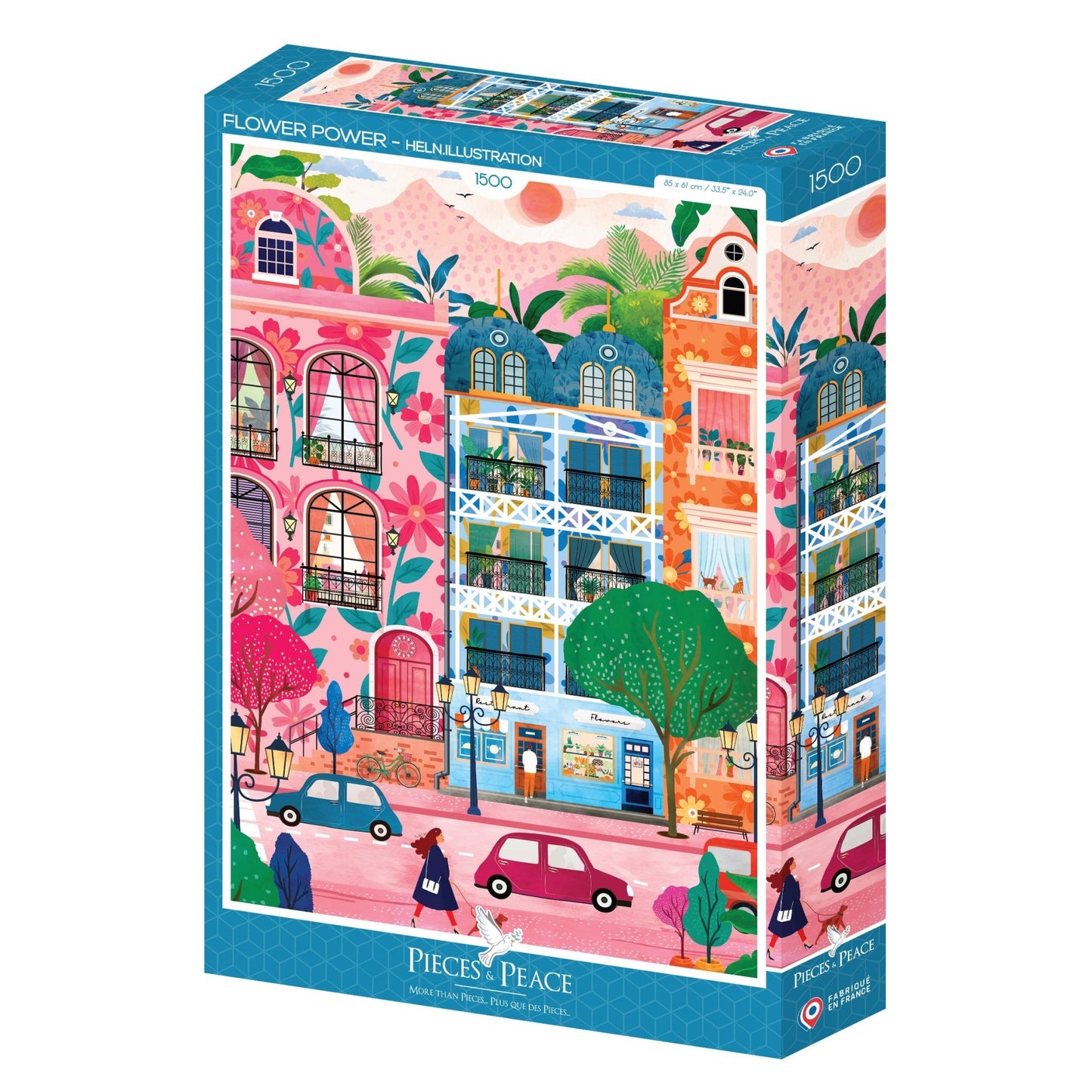 Flower Power Pieces & Peace 1500 darabos kirakó puzzle (PaP - 0156 3770001401560) - puzzlegarden