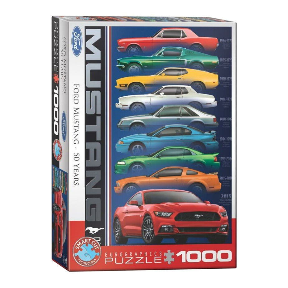 Ford Mustang - 50 év Eurographics 1000 darabos kirakó puzzle (EUR-6000-0699) - puzzlegarden
