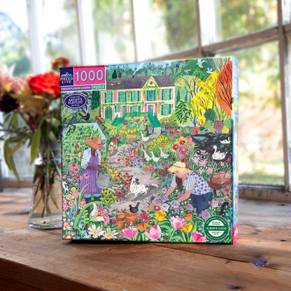 Francia virágoskert Eeboo 1000 darabos kirakó puzzle (EB-EPZT662) - puzzlegarden