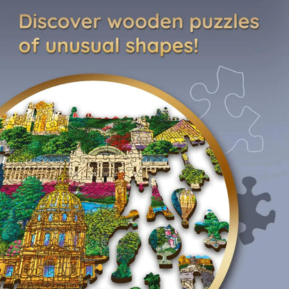 Franciaország – Híres Helyek - Fa kirakó Trefl Wood Craft 1000 darabos kirakó puzzle (TR - 20150 5900511201505) - puzzlegarden