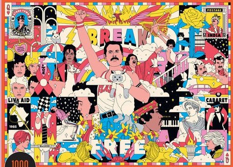 Freddie Mercury világa Laurence King 1000 darabos kirakó puzzle (442552 9783962442552) - puzzlegarden