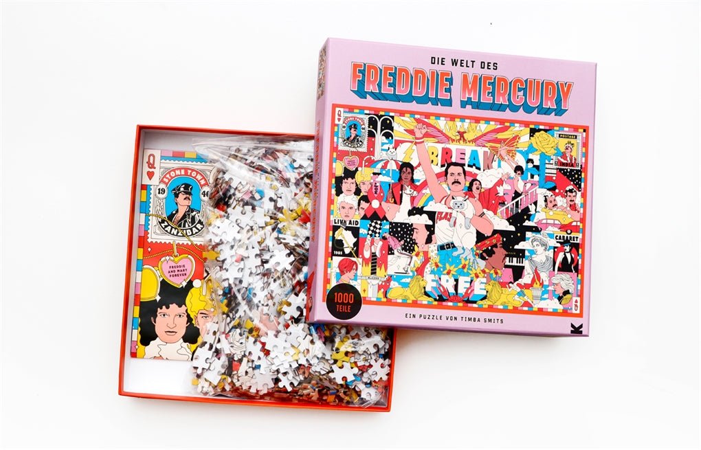 Freddie Mercury világa Laurence King 1000 darabos kirakó puzzle (442552 9783962442552) - puzzlegarden